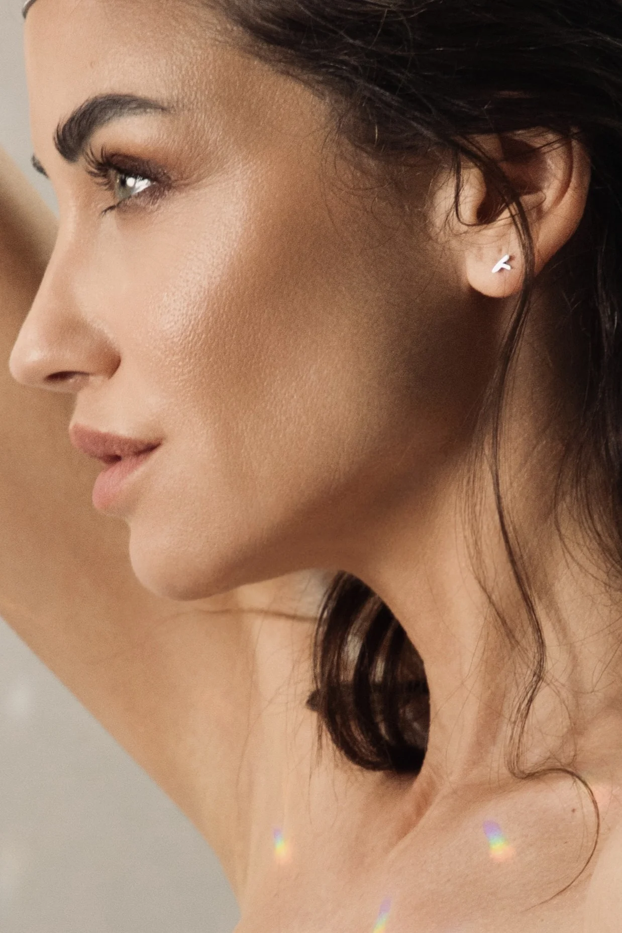 Обеци F earrings
