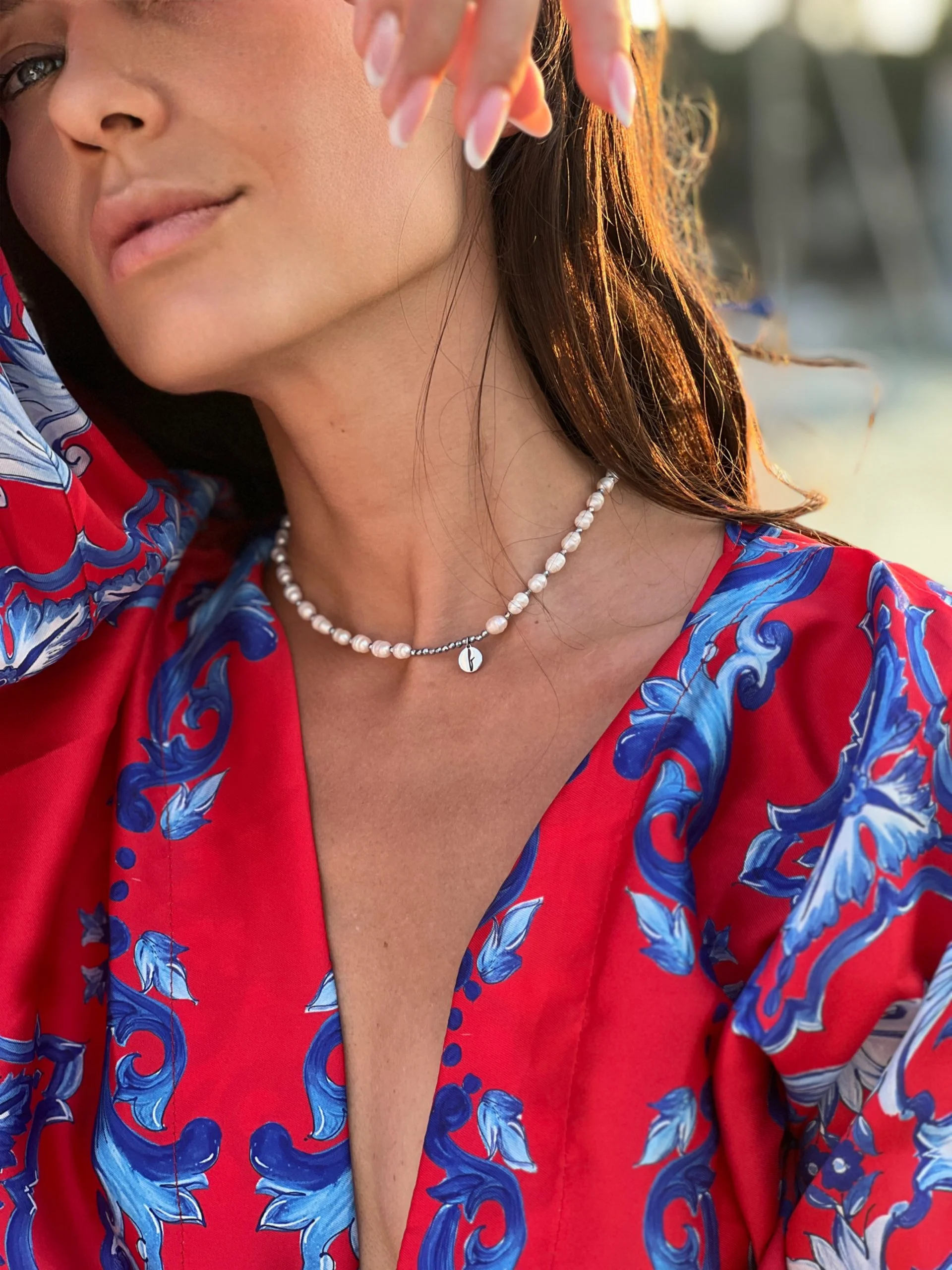 Колие Rice pearls premium