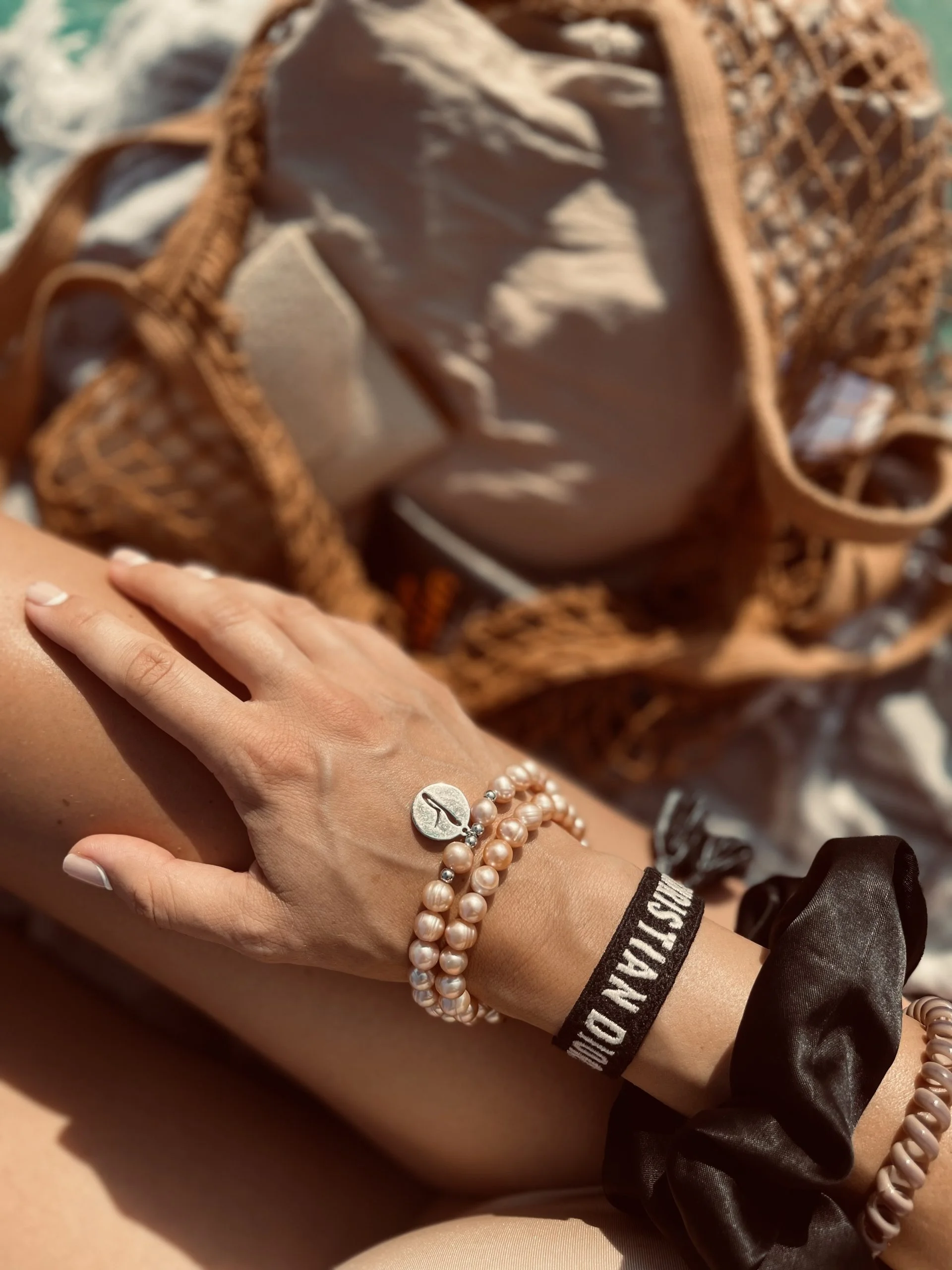 Колие F Pearls Pink Vibes
