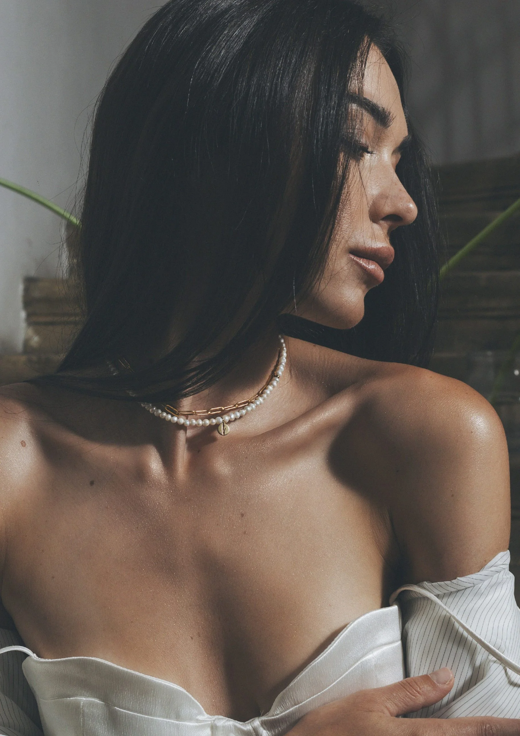 Колие Pearls & Clips