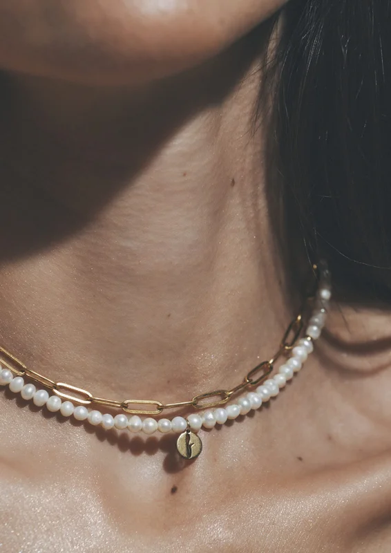 Колие Pearls & Clips