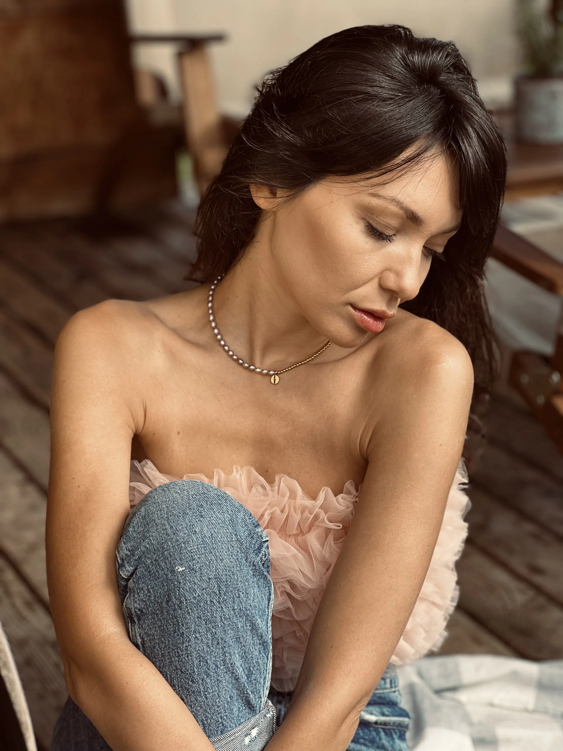 Колие Rice pearls blended Pink vibes