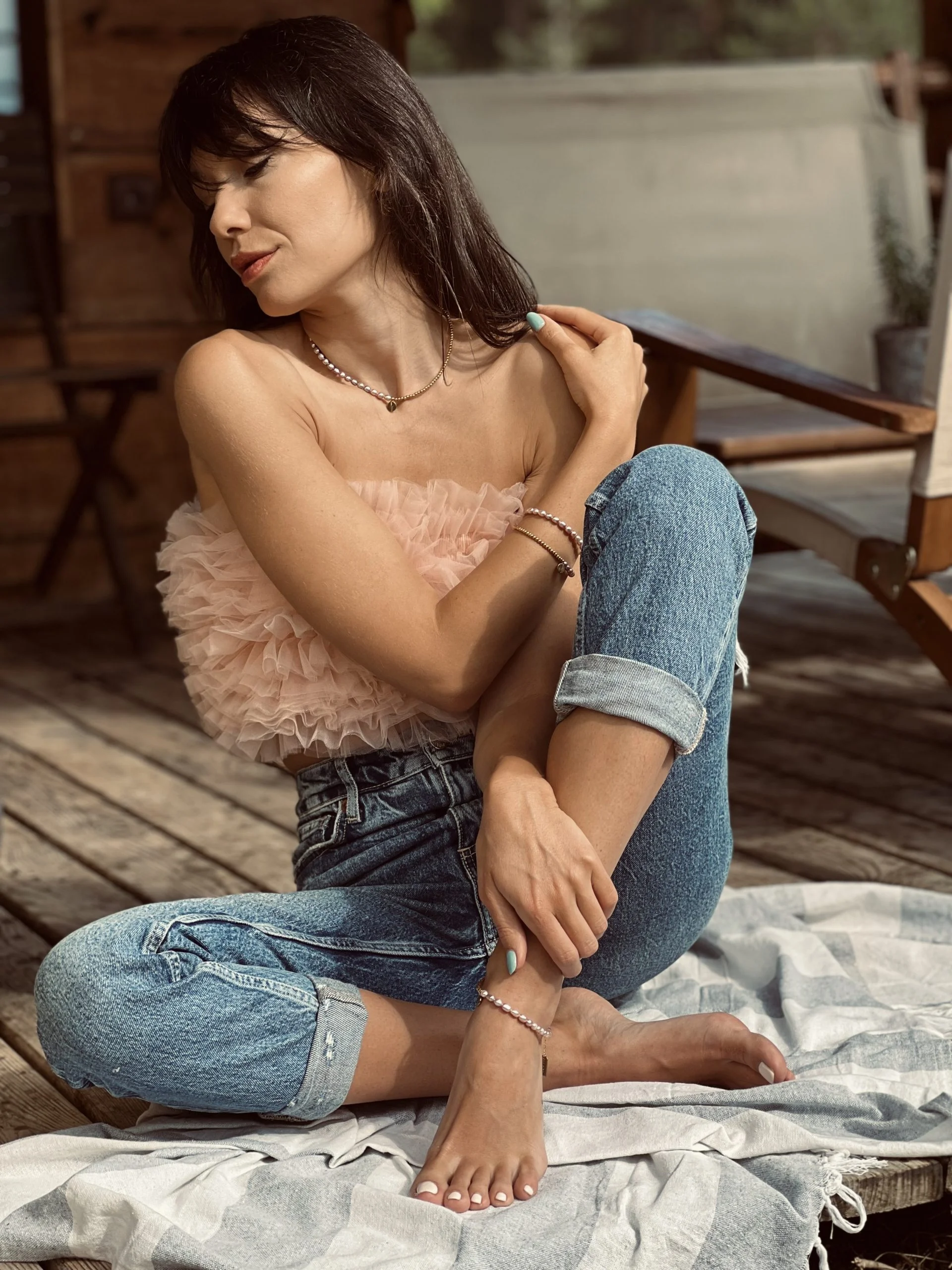 Колие Rice pearls blended Pink vibes