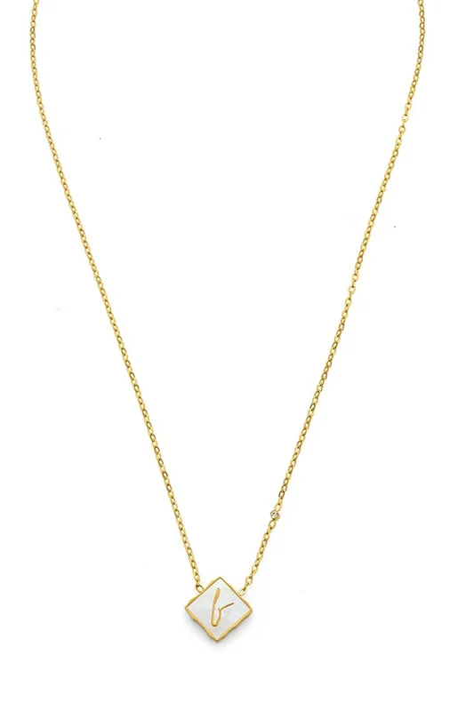 F Frame Necklace