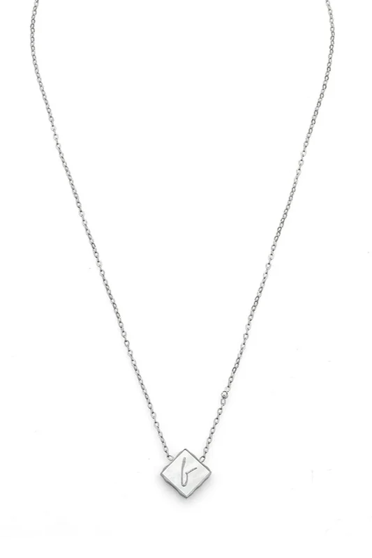 F Frame Necklace