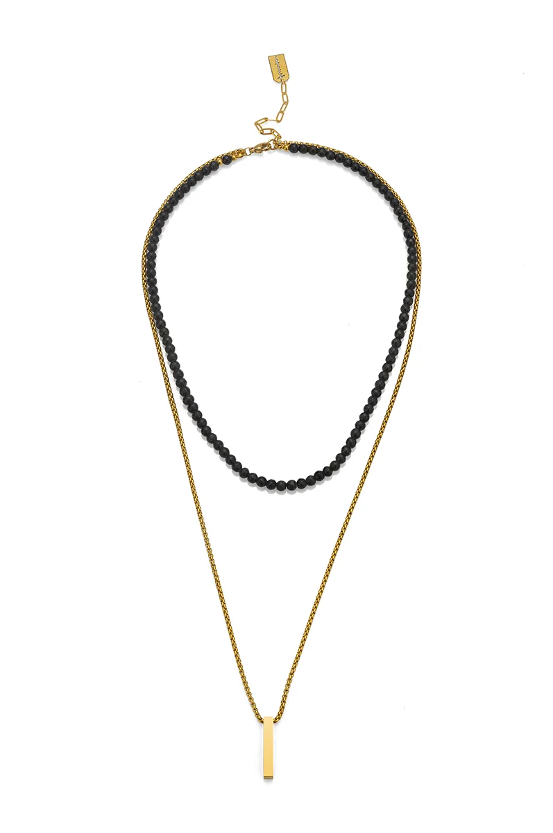 Колие Onyx & Bullion pendant