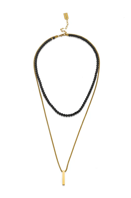 Колие Onyx & Bullion pendant