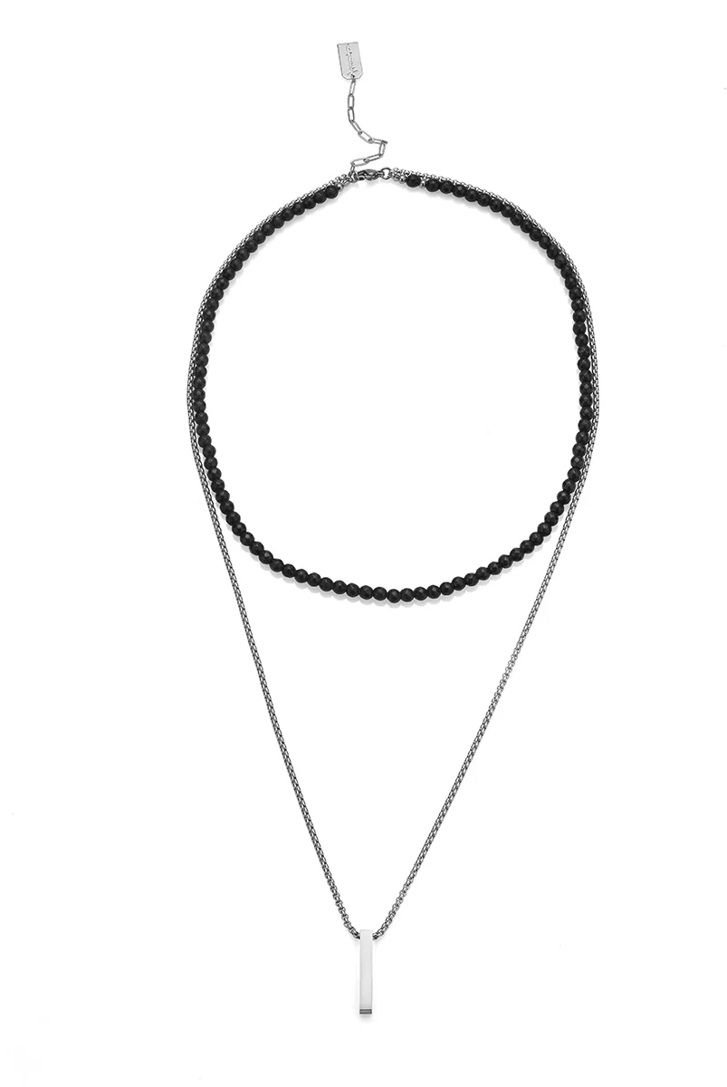 Колие Onyx & Bullion pendant