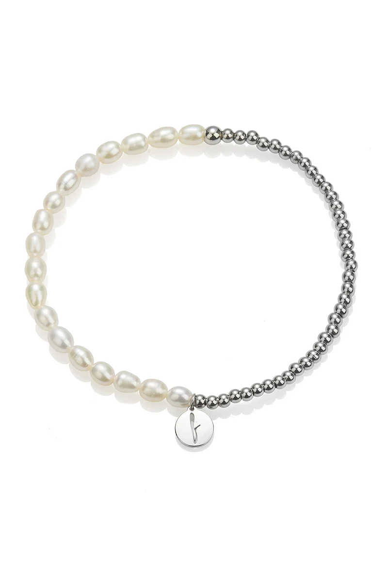 Гривна за глезен Rice pearls blended
